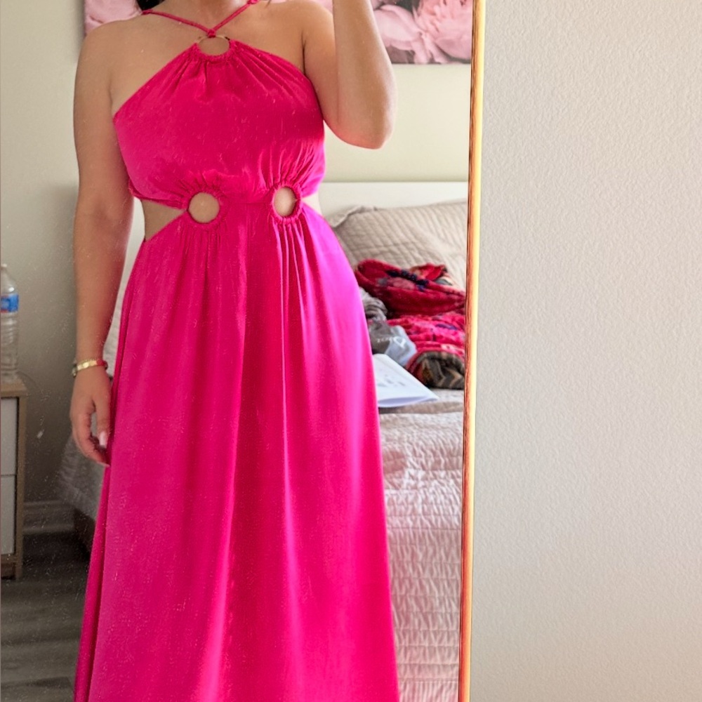 Elliatt Fuchsia Maxi Skirt REVOLVE